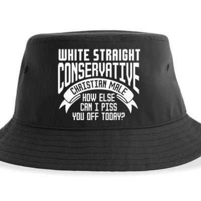 White Straight Conservative Christian Male Sustainable Bucket Hat