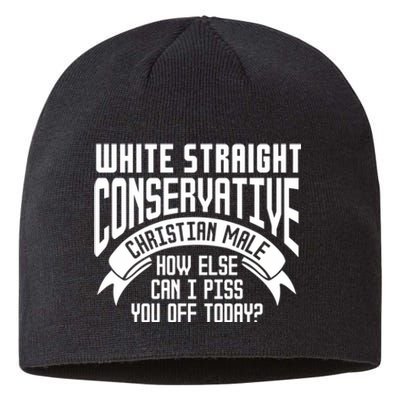 White Straight Conservative Christian Male Sustainable Beanie