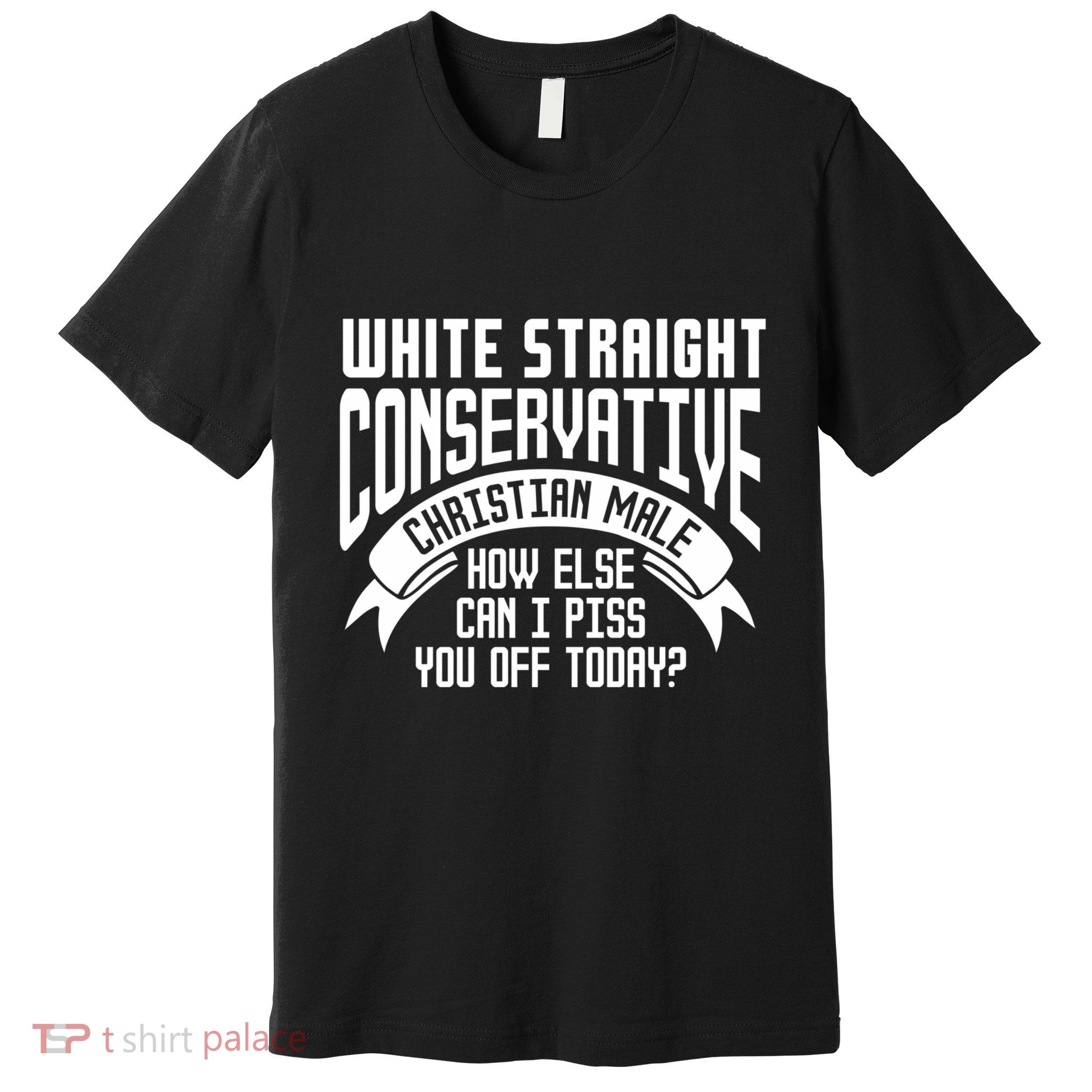 White Straight Conservative Christian Male Premium T-Shirt