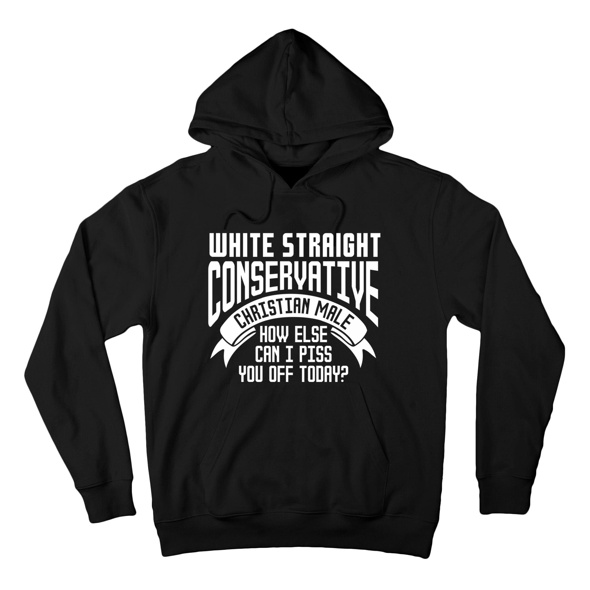 White Straight Conservative Christian Male Tall Hoodie
