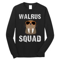 Walrus Squad Cute Funny Sea Animal Lover Gift Long Sleeve Shirt