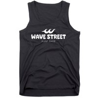 Wave Street Classic Waves On The Beach Surf Shop Tank Top