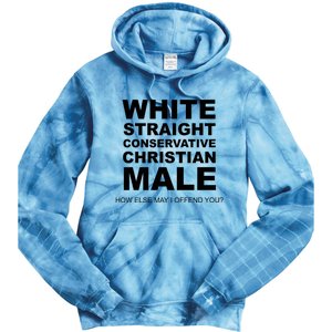 White Straight Conservative Christian Male Tie Dye Hoodie