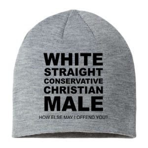 White Straight Conservative Christian Male Sustainable Beanie