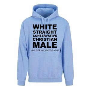 White Straight Conservative Christian Male Unisex Surf Hoodie