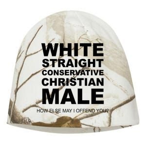 White Straight Conservative Christian Male Kati - Camo Knit Beanie