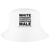 White Straight Conservative Christian Male Cool Comfort Performance Bucket Hat