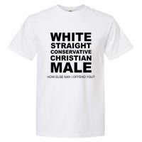 White Straight Conservative Christian Male Garment-Dyed Heavyweight T-Shirt