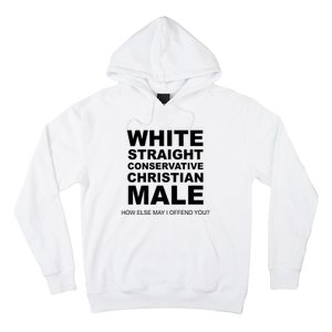 White Straight Conservative Christian Male Hoodie