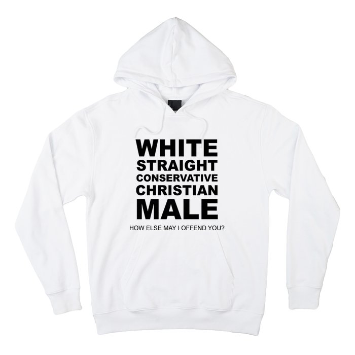 White Straight Conservative Christian Male Hoodie