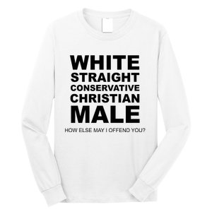 White Straight Conservative Christian Male Long Sleeve Shirt