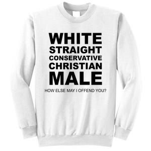 White Straight Conservative Christian Male Sweatshirt