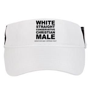 White Straight Conservative Christian Male Adult Drive Performance Visor