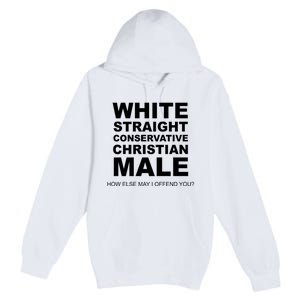 White Straight Conservative Christian Male Premium Pullover Hoodie