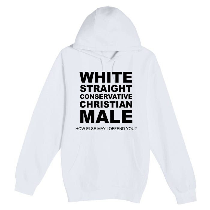 White Straight Conservative Christian Male Premium Pullover Hoodie