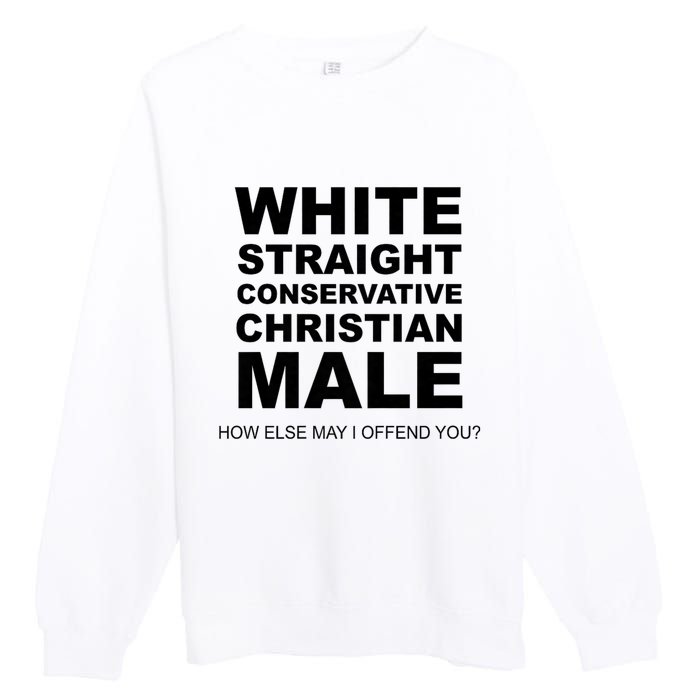 White Straight Conservative Christian Male Premium Crewneck Sweatshirt