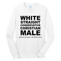 White Straight Conservative Christian Male Tall Long Sleeve T-Shirt