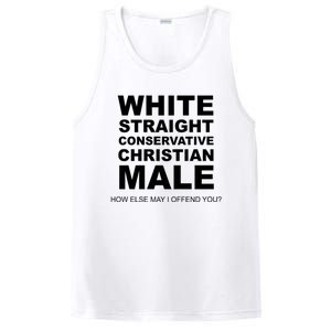 White Straight Conservative Christian Male PosiCharge Competitor Tank