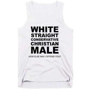 White Straight Conservative Christian Male Tank Top