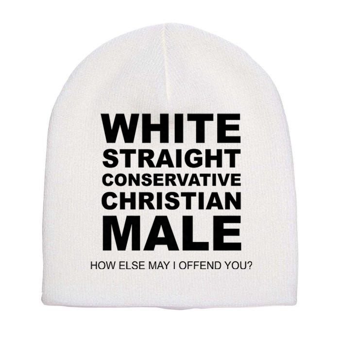 White Straight Conservative Christian Male Short Acrylic Beanie