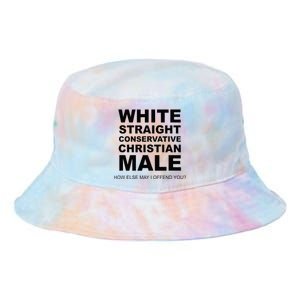 WHITE STRAIGHT CONSERVATIVE CHRISTIAN MALE Offensive Tie Dye Newport Bucket Hat