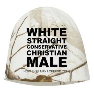 WHITE STRAIGHT CONSERVATIVE CHRISTIAN MALE Offensive Kati - Camo Knit Beanie