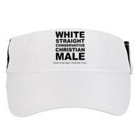 WHITE STRAIGHT CONSERVATIVE CHRISTIAN MALE Offensive Adult Drive Performance Visor