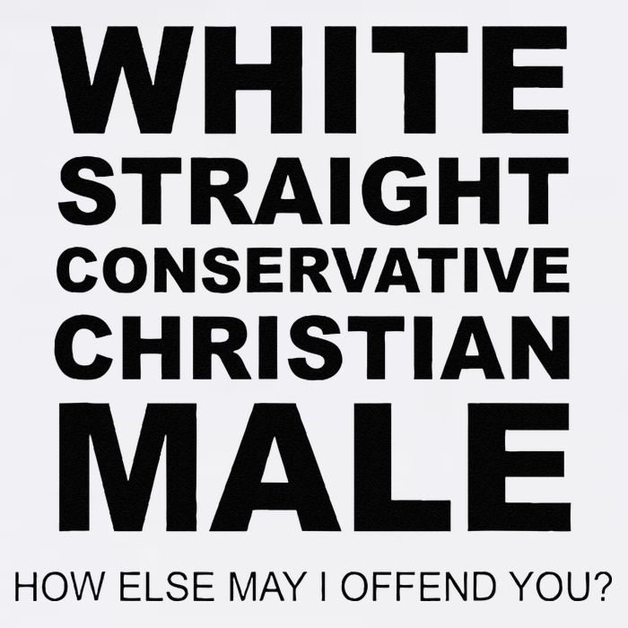 WHITE STRAIGHT CONSERVATIVE CHRISTIAN MALE Offensive Premium T-Shirt
