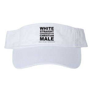 WHITE STRAIGHT CONSERVATIVE CHRISTIAN MALE Offensive Valucap Bio-Washed Visor