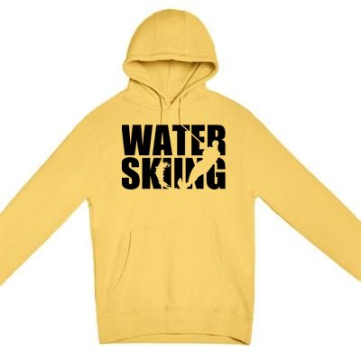 Water Skiing Cute Gift Premium Pullover Hoodie