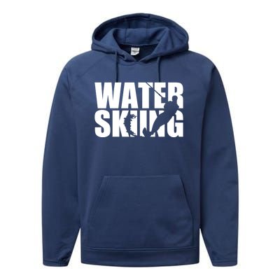 Water Skiing Cute Gift Performance Fleece Hoodie