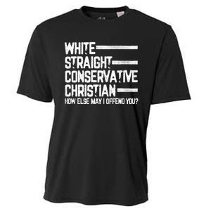 White Straight Conservative Christian Patriotic Christianity Cooling Performance Crew T-Shirt