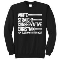 White Straight Conservative Christian Patriotic Christianity Sweatshirt