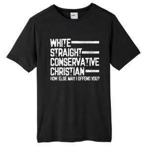 White Straight Conservative Christian Patriotic Christianity Tall Fusion ChromaSoft Performance T-Shirt