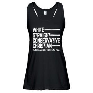 White Straight Conservative Christian Patriotic Christianity Ladies Essential Flowy Tank