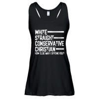 White Straight Conservative Christian Patriotic Christianity Ladies Essential Flowy Tank