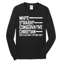 White Straight Conservative Christian Patriotic Christianity Tall Long Sleeve T-Shirt