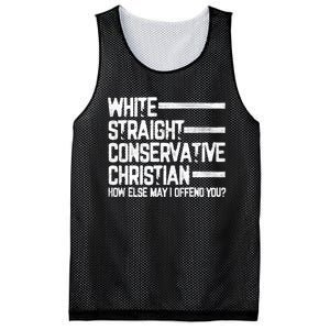 White Straight Conservative Christian Patriotic Christianity Mesh Reversible Basketball Jersey Tank