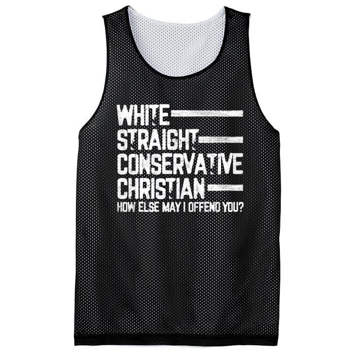 White Straight Conservative Christian Patriotic Christianity Mesh Reversible Basketball Jersey Tank