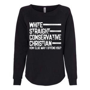 White Straight Conservative Christian Patriotic Christianity Womens California Wash Sweatshirt