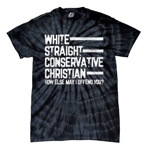 White Straight Conservative Christian Patriotic Christianity Tie-Dye T-Shirt