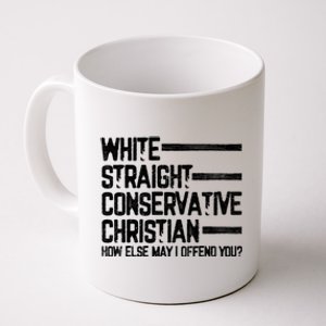 White Straight Conservative Christian Patriotic Christianity Coffee Mug