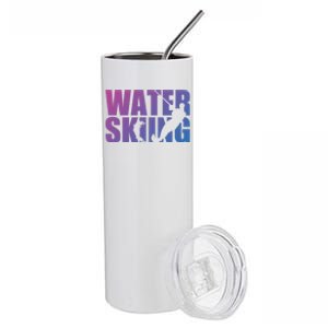 Water Skiing Cute Gift Stainless Steel Tumbler