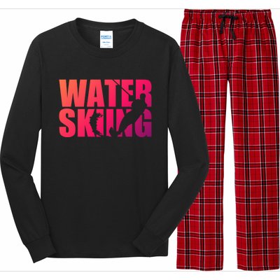 Water Skiing Cute Gift Long Sleeve Pajama Set