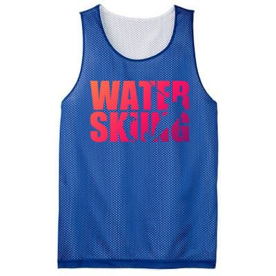 Water Skiing Cute Gift Mesh Reversible Basketball Jersey Tank