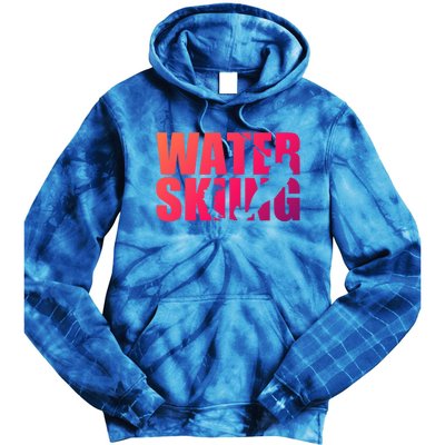 Water Skiing Cute Gift Tie Dye Hoodie