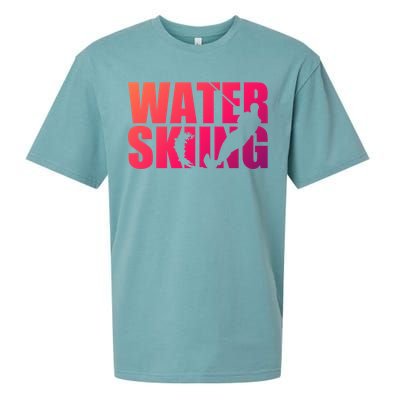 Water Skiing Cute Gift Sueded Cloud Jersey T-Shirt