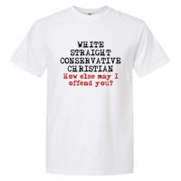 White Straight Conservative Christian Offensive Christian Garment-Dyed Heavyweight T-Shirt