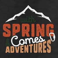 With Spring Comes Adventure 7 Panel Mesh Trucker Snapback Hat