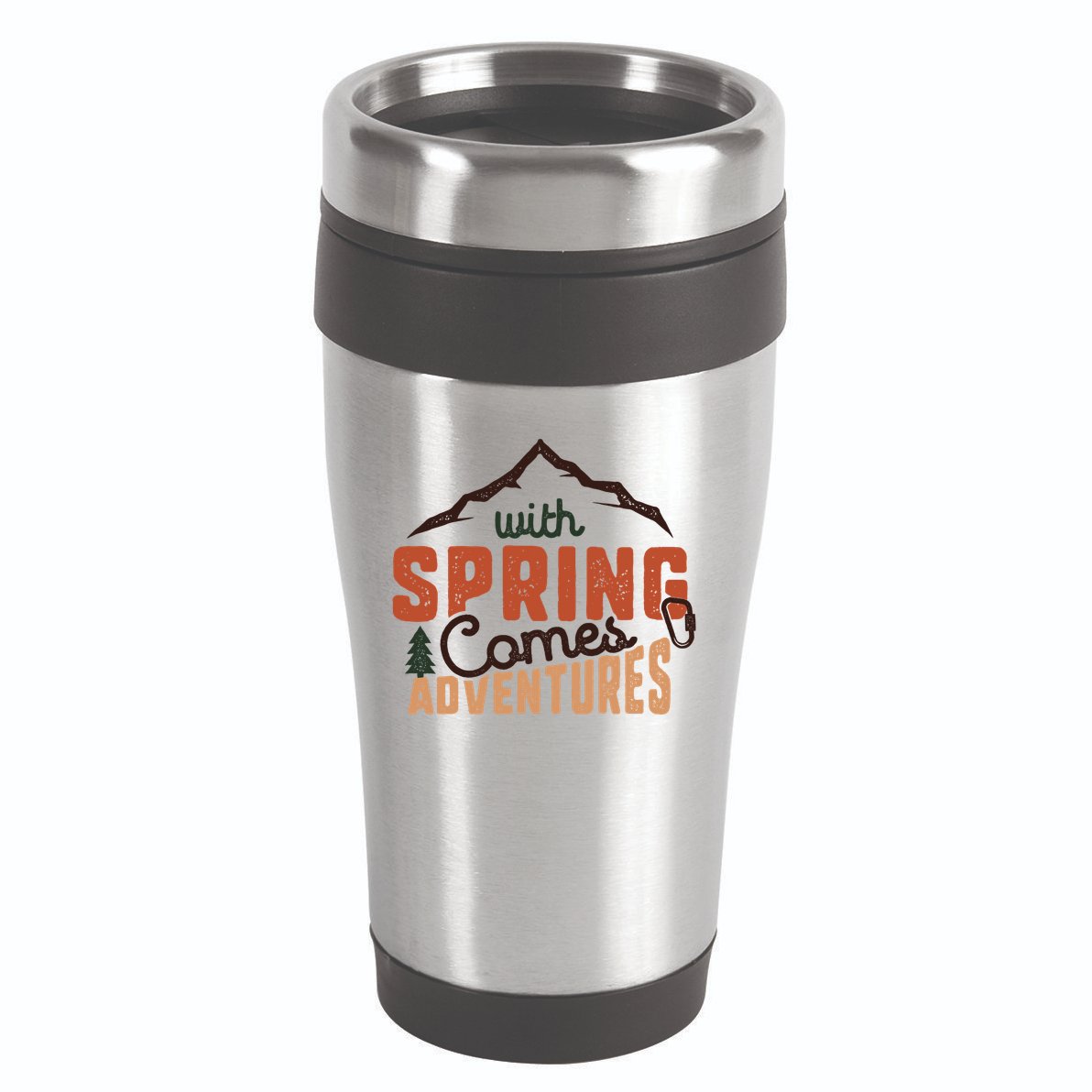 With Spring Comes Adventure 16oz Travel Tumbler